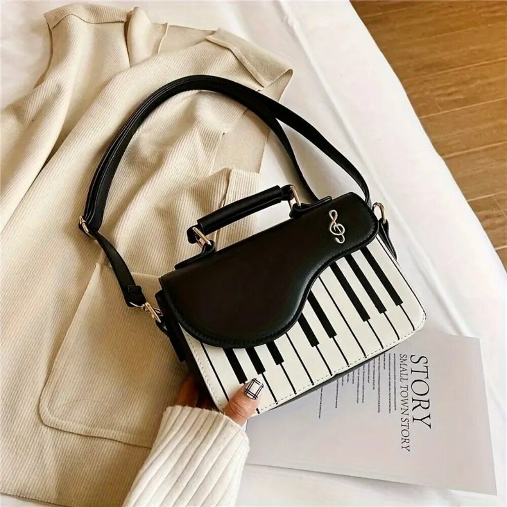 Piano Keyboard Messenger Bag Crossbody NWT - Picture 4 of 4